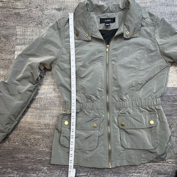 Alfani Jacket Women's Gray Non Leather Full Zip Size Small - Picture 10 of 12